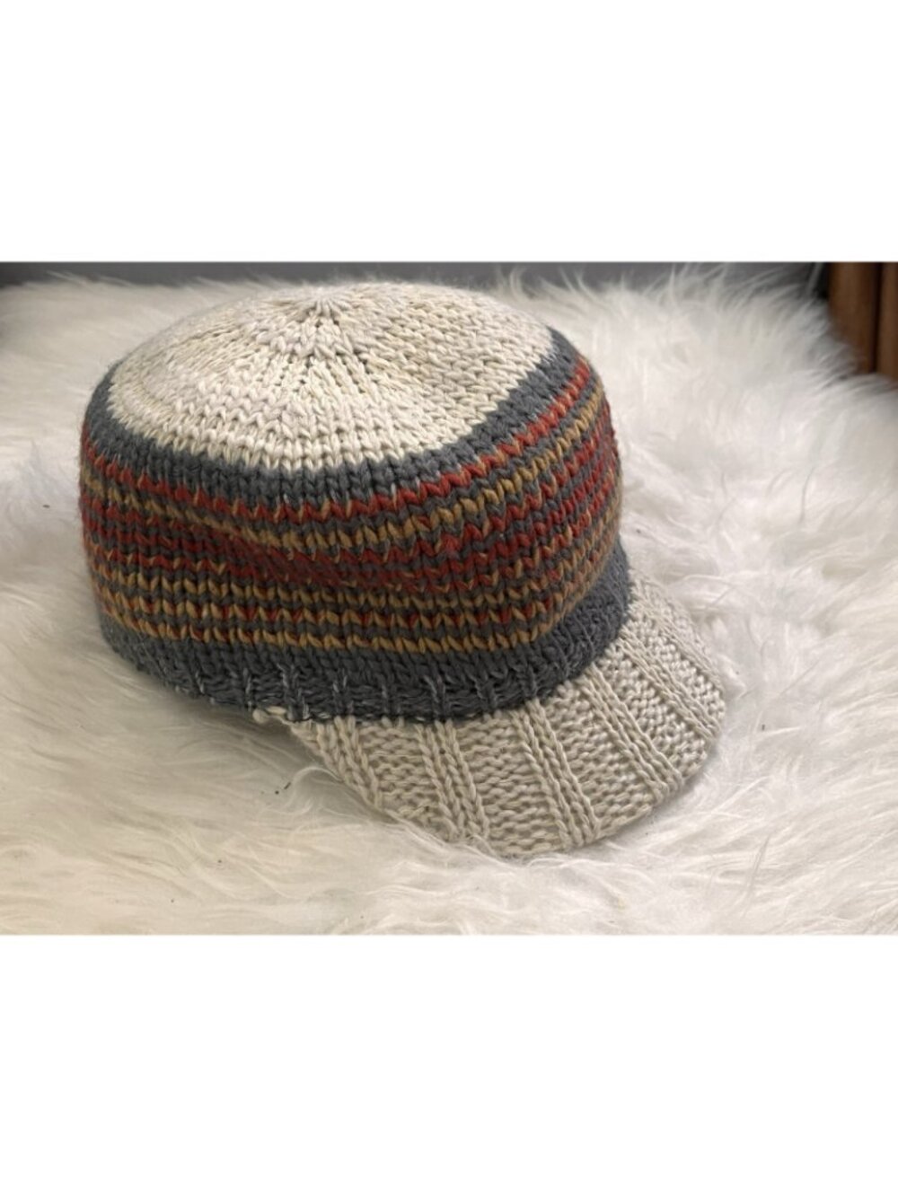SCALA Handmade Wool Blend Multi-Color Knit Hat Cap Women's One Size - Picture 5 of 8